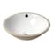 Alfi Brand ALFI brand ABC601 White 17" Round Undermount Ceramic Sink ABC601 - alternate 9